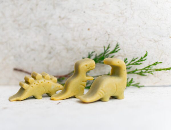Jabón natural dino - paquete de 5 jabones - Imagen 3