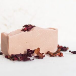Jabón natural de pétalos de rosas hidratación profunda 60 gr